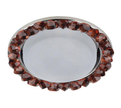 Светильник точечный встраиваемый под лампу DK82 13Вт GX53 хром/коричневый  Б0020572  ЭРА