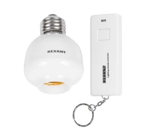 Умный цоколь для дистанционного управления освещением RX-15 с пультом  11-9033  REXANT