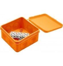 КРП 2404-10, Коробка разветвительная противопожарная (огнестойкая), оранжевый 100х100х50  КРП 2404-10  HEGEL