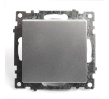 Выключатель 1-клавишный (механизм) 250В, 10А, серия Катрин, серебро, GLS10-7103-03  39575  STEKKER