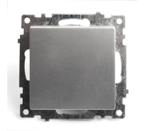 Выключатель 1-клавишный (механизм) 250В, 10А, серия Катрин, серебро, GLS10-7103-03  39575  STEKKER