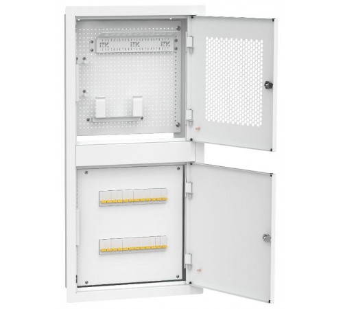 ITK LINEA R встр. двухсек. 400х850мм дв. мет. белый  LR16-4H81-M-FR  ITK