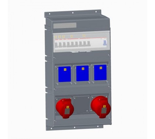 Бокс MPR32/1 с розетками в сборе, IP44, пластик  2CMA106211R1000  ABB