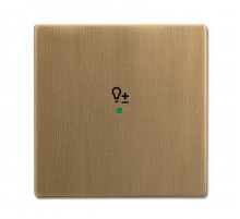 SRD-1-840 Клавиша одинарная free@home, светорегулятор, Династия, латунь античная6220-0-0375 ABB