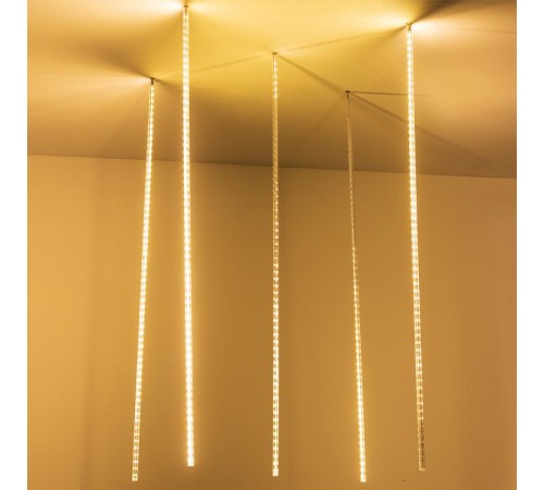 Светодиодная гирлянда ARD-ICEFALL-CLASSIC-D12-1000-5PCS-CLEAR-120LED-LIVE WARM (230V, 11W)  026055  Arlight