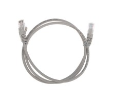Патч-корд U/UTP, CAT 5e, RJ45-RJ45, 26AWG, LSZH, серый, 1м REXANT  02-0100-1  REXANT