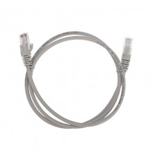 Патч-корд U/UTP, CAT 5e, RJ45-RJ45, 26AWG, LSZH, серый, 1м REXANT  02-0100-1  REXANT
