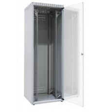 Шкаф напольный WZ-IT-246080-19AA-2-161-FP 19",24U,1163х600х800мм,дв.стек.с однот.зам,сзади укор.дверь+ф.п.3Uчерн.(RAL9005)разобр. 413303  Zpas