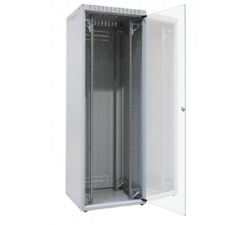 Шкаф напольный WZ-IT-246080-44AA-2-161-FP 19",24U,1163х600х800мм,пер.и зад.дв. стальн.одност.с перф. типа C (80%)черн.(RAL9005)разобр.  410700  Zpas