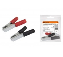 Зажим "крокодил" ЗК 250А 150мм в изоляции красный/черный (1шт+1шт)  SQ0541-0033  TDM