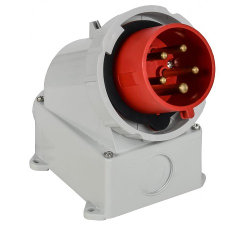 Вилка стационарная ССИ-5252 32А-6ч 380В 3P+PE+N IP67  PSR52-032-5-0-67  IEK