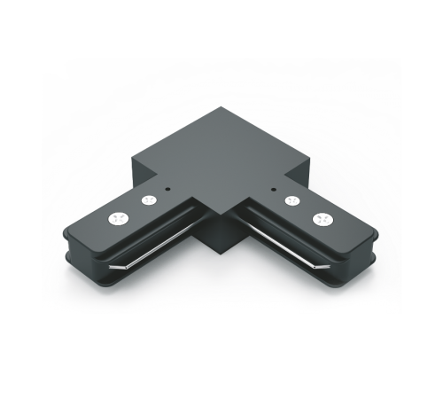 Коннектор для трековых шинопроводов угловой (L) черный  TR107  Gauss