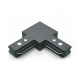 Коннектор для трековых шинопроводов угловой (L) черный  TR107  Gauss