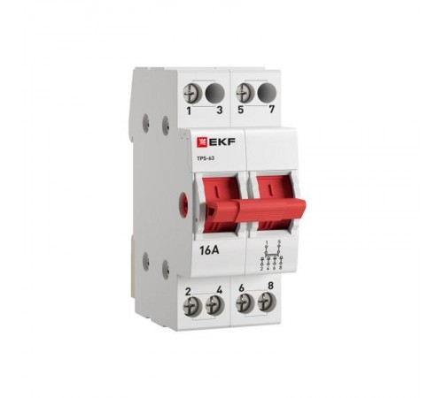 Трехпозиционный переключатель ТПС-63 2P 16А  TPS216  EKF