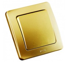 Выключатель скрытой установки, одноклавишный, цвет золото  ВС10-311-07  HEGEL