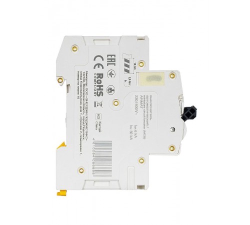 Выключатель автоматический двухполюсный M06N 2P B 1А 6кА ARMAT  AR-M06N-2-B001  IEK