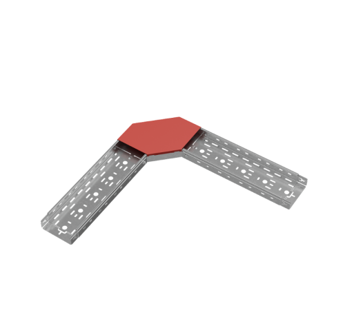 Крышка горизонт. угла 90 гр. 150 мм "ПЛЮС" HD  KGLplus90-150 HD   КМ-профиль