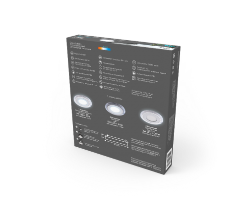 Светильник светодиодный Bubbles BL317 Кругл. 6+3W LED 4000K 540лм144х31ммO110 1/40  BL317  Gauss