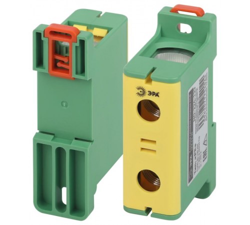 Клеммы силовые вводные КСВ  NO-224-133 (KE63.3) 35-150 мм желтая/зеленая "PE"  Б0065570  ЭРА