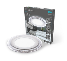 Светильник светодиодный Bubbles BL317 Кругл. 6+3W LED 4000K 540лм144х31ммO110 1/40  BL317  Gauss