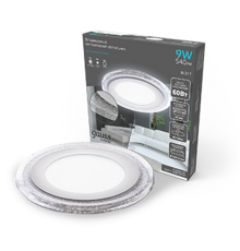 Светильник светодиодный Bubbles BL317 Кругл. 6+3W LED 4000K 540лм144х31ммO110 1/40  BL317  Gauss