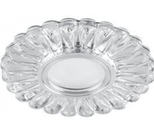 Светильник точечный встраиваемый под лампу, с LED подсветкой CD902 15LED*2835 SMD 4000K, MR16 50W G5.3, белый, хром  28845  FERON