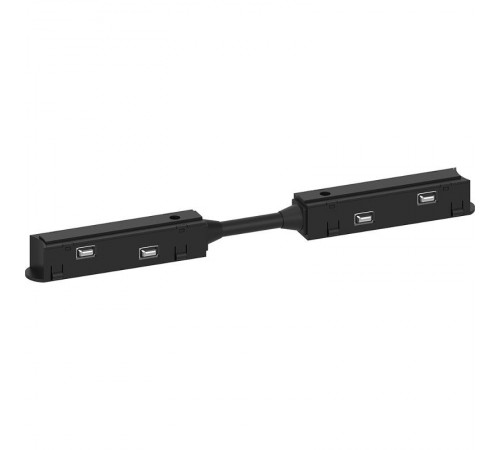 Соединитель-коннектор для низковольтного шинопровода, черный, LD3003  41973  FERON