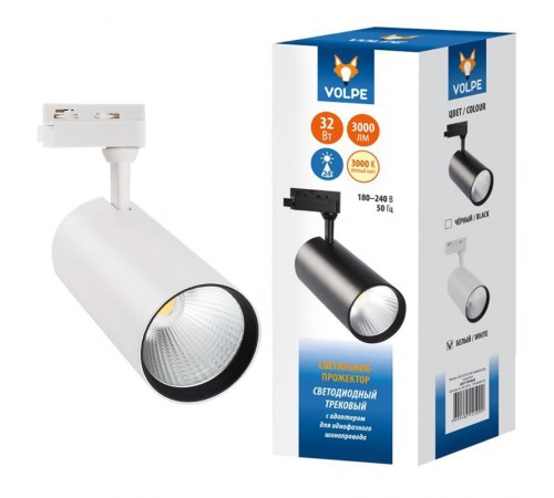 Светильник светодиодный трековый ULB-Q276 32W/3000К WHITE 3000 Лм 3000К белый  UL-00005942  Volpe