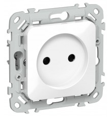 FLITE Розетка без заземления без шторок 10А РС01-0-ФлБ белый  FI-R10-10-K01  IEK