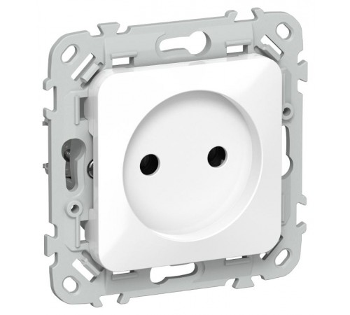 FLITE Розетка без заземления без шторок быстрозажимные клеммы 10А РС01-1-ФлБ белый  FI-R10-10-1-K01  IEK