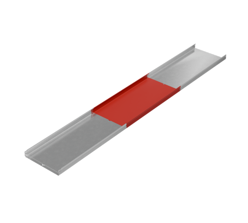 Лоток неперф. 80х600х1,0 L2000 мм "Быстрый монтаж ПЛЮС" HD  LNplus80-600-1.0-2000 HD  КМ-Профиль