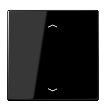 Клавиша для кнопки BCU, чёрная LS990PSW Jung