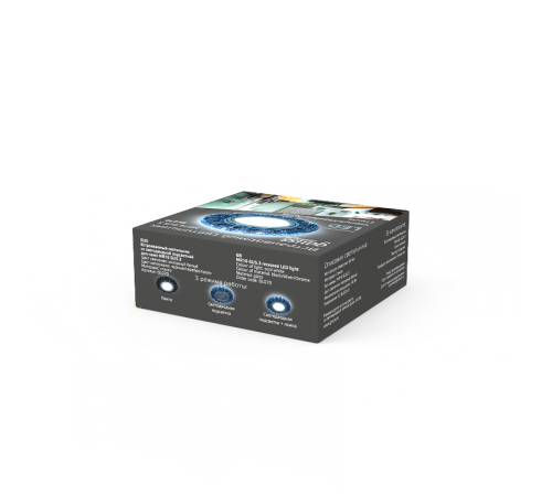 Светильник точечный встраиваемый Backlight BL070 Круг гран. Черный/Серебро/Хром, Gu5.3, LED 4100K  BL070  Gauss