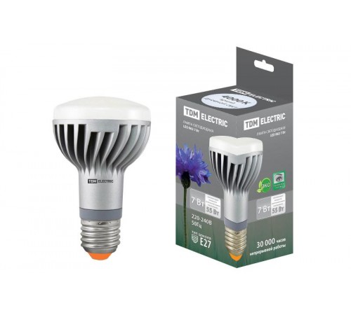 Лампа светодиодная LED 9Вт Е27 220В 4000К R63 отражатель (рефлектор)  SQ0340-0060  TDM