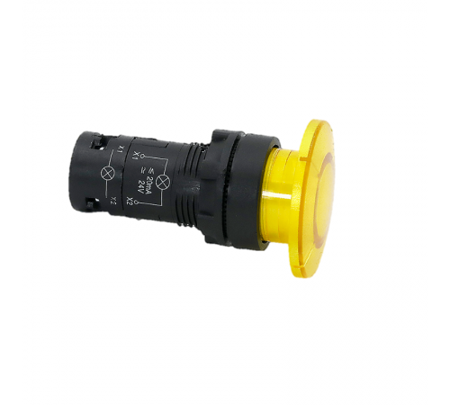 Кнопка грибовидная OptiSignal Compact D22 C7-PM-611 синяя 1НО+1НЗ   362084  КЭАЗ