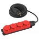 Удлинитель силовой UK-4e-3x1,5-5m-IP44(KG) с заземлением 4 розетки каучук 5м КГ 3х1,5мм2 IP44  Б0057585  ЭРА