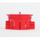 Коробка установочная усиленная КУТС 68х42мм для твердых стен саморез., стыковочные узлы красная IP20  Б0051809  ЭРА