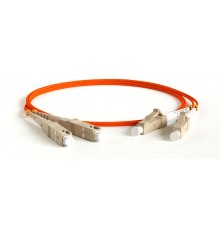 FC-D2-50-LC/PR-SC/PR-H-0.5M-LSZH-OR Патч-корд волоконно-оптический (шнур) MM 50/125, LC-SC, 2.0 мм, duplex, LSZH, 0.5 м  378177  Hyperline