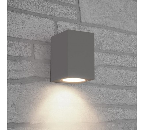 Светильник садово-парковый, 230V GU10, DH050 , серый (на стену)  48324  FERON