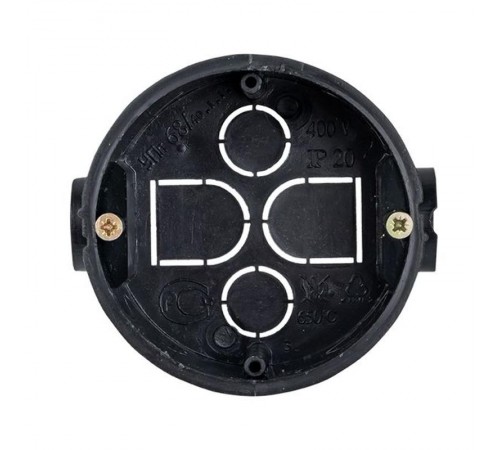 Коробка установочная 71х42 со стыковочными узлами КМТ-010-044 с саморезами  plc-kmt-010-044  EKF