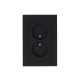 AtlasDesign Карбон Розетка без заземления двойная, 16А, (в сборе с рамкой)  ATN001020  SE