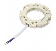 LH50 Патрон GX53, 230V, огнеупорный пластик, медь, цвет белый, размер 75*10мм, длина провода 150мм  41038  Feron