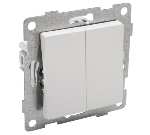 Ugra Выключатель 2кл., СУ,10А,250В, белый.  С11В2-001  GUSI Electric