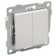 Ugra Выключатель 2кл., СУ,10А,250В, белый.  С11В2-001  GUSI Electric