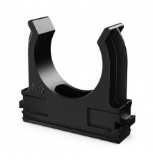 Крепёж-клипса для труб Полистирол черная д32 (25шт/500шт уп/кор)  PR.02732ч  Промрукав