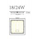 Светильник светодиодный встраиваемый LED 18-24-6K квадратный 24Вт 6500К  Б0057430  ЭРА