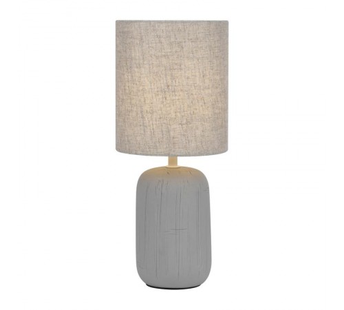 Настольная лампа Ramona 7041-502 1 * Е14 40 Вт керамика серая  Б0053452  Rivoli