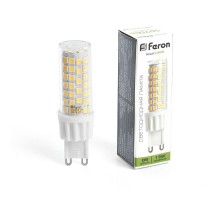 Лампа светодиодная, (13W) 230V G9 4000K JCD, LB-436  38153  FERON