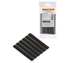 Набор трубок термоусаживаемых, клеевых "Моноцвет, черный 12,7/4,3 "  SQ0548-3208  TDM