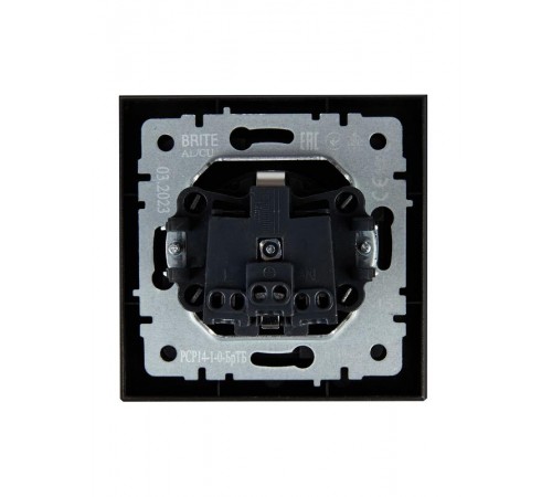 BRITE Розетка с заземлением со шторками 16А в сборе РСР14-1-0-БрТБ темная бронза  BR-R14-16-K45-F  IEK